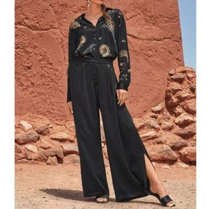 Johnny Was Black Wide Leg Pants